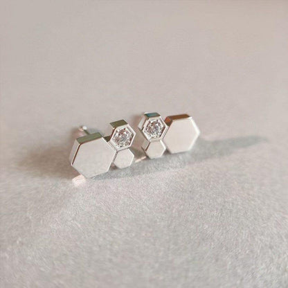 [Lumina]BEE LOVE SILVER DIAMOND EARRINGS
