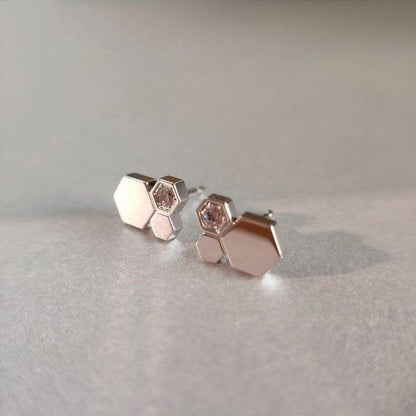 [Lumina]BEE LOVE SILVER DIAMOND EARRINGS