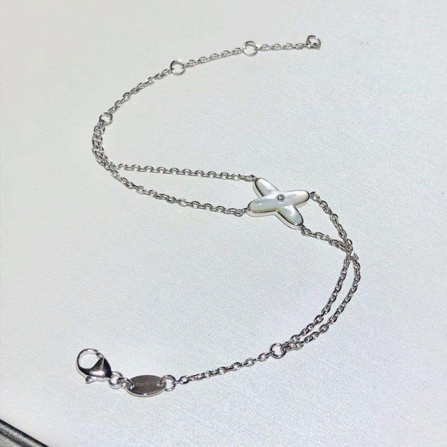 [Lumina]JEUX BRACELET WHITE MOP SILVER 1 DIAMOND