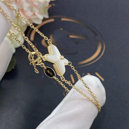 [Lumina]JEUX BRACELET WHITE MOP GOLD 1 DIAMOND