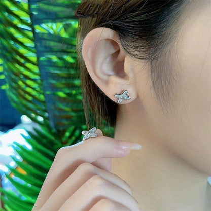 [Lumina]JEUX DE SILVER DIAMOND EARRINGS