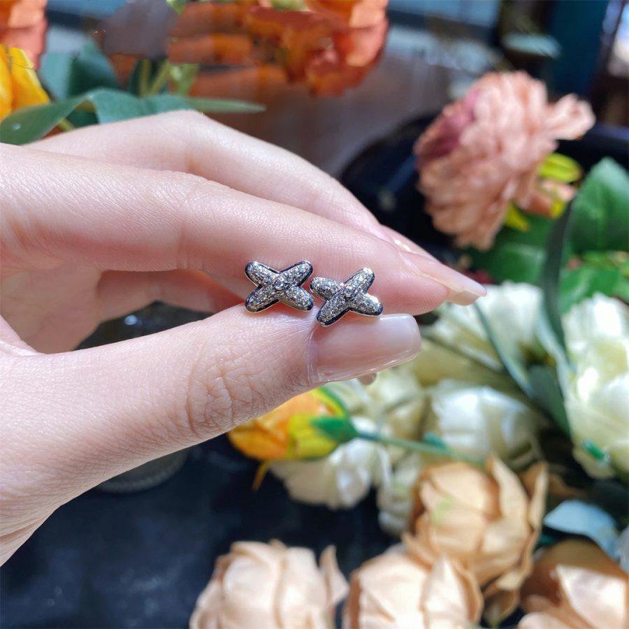 [Lumina]JEUX DE SILVER DIAMOND EARRINGS