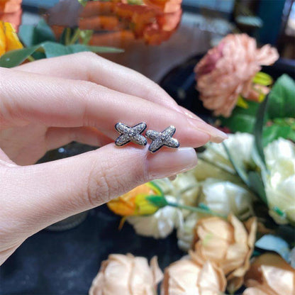 [Lumina]JEUX DE SILVER DIAMOND EARRINGS