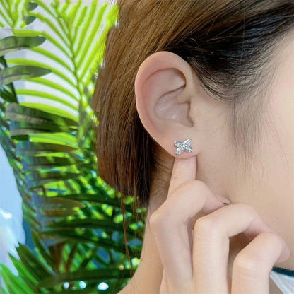 [Lumina]JEUX DE SILVER DIAMOND EARRINGS
