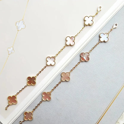[Lumina] CLOVER 5 MOTIFS  PINK MOP BRACELET COLLECTION