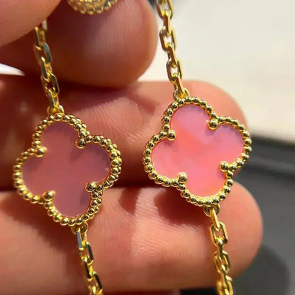 [Lumina] CLOVER 5 MOTIFS  PINK MOP BRACELET COLLECTION