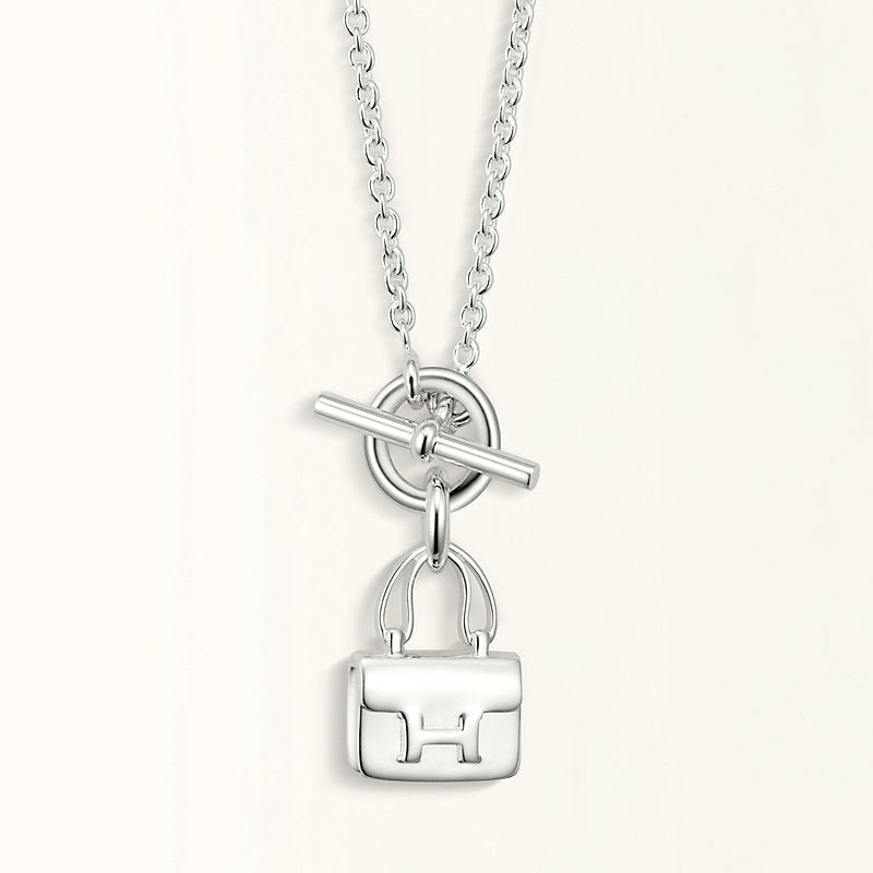[Lumina]POP H PEDANT SILVER NECKLACE