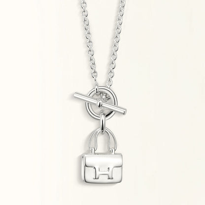 [Lumina]POP H PEDANT SILVER NECKLACE