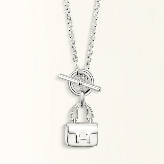 [Lumina]POP H PEDANT SILVER NECKLACE
