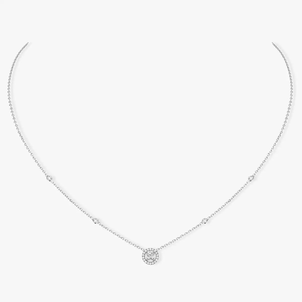 [Lumina]Diamond Necklace 0,20ct Brilliant Shape Joy