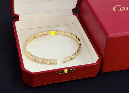 [Lumina jewelrys]LOVE DIAMOND OPEN  BRACELET