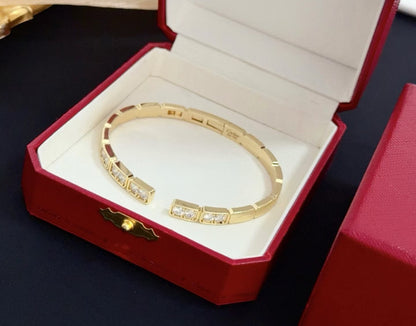 [Lumina jewelrys]LOVE DIAMOND OPEN  BRACELET