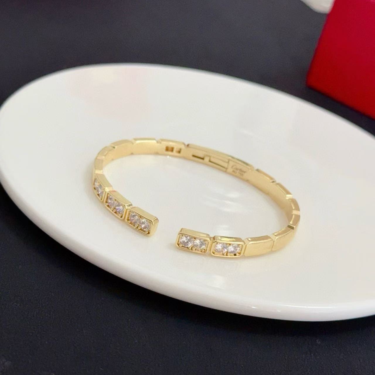 [Lumina jewelrys]LOVE DIAMOND OPEN  BRACELET