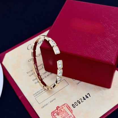 [Lumina jewelrys]LOVE DIAMOND OPEN  BRACELET
