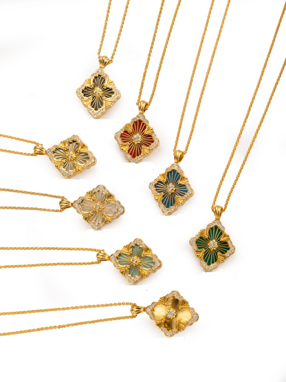 [Lumina] B.C.L BIG SIZE  ENAMEL NECKLACE£¨Various colors£©