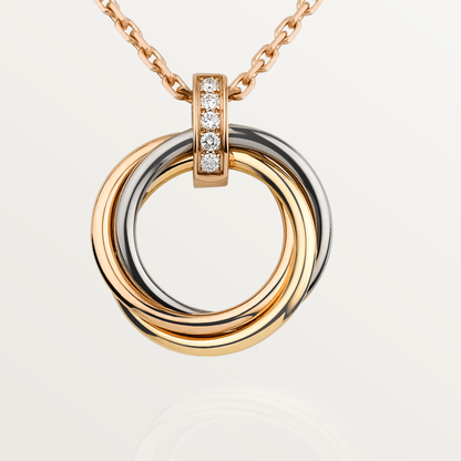 [Lumina]TRINITY NECKLACE GOLD  DIAMONDS