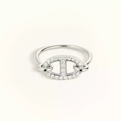 [Lumina]RONDE SMALL SILVER DIAMOND RING