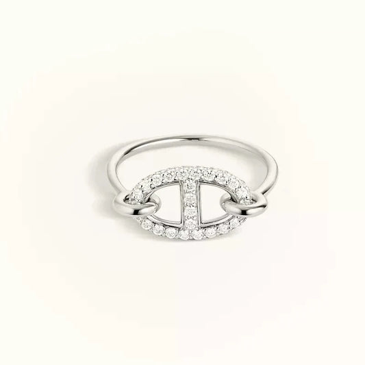 [Lumina]RONDE SMALL SILVER DIAMOND RING