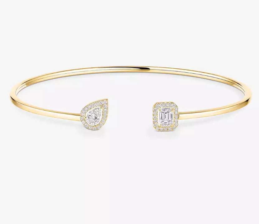 [Lumina]M Delicate Double-Diamond Bracelet
