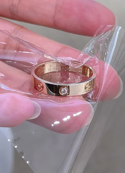 [Lumina]LOVE RING 4MM 1 DIAMOND