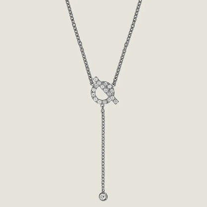 [Lumina]FINESSE SILVER DIAMOND NECKLACE