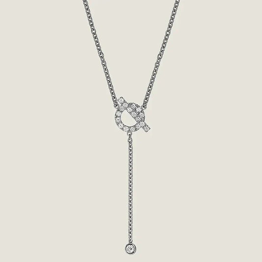 [Lumina]FINESSE SILVER DIAMOND NECKLACE