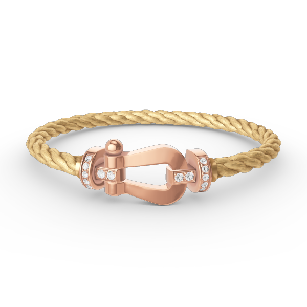 [Lumina]FORCE LARGE HORSESHOE HALF DIAMOND BRACELET Lumina GOLD