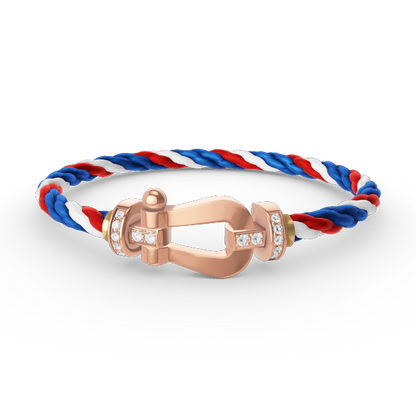 [Lumina]FORCE LARGE HORSESHOE HALF DIAMOND BRACELET Lumina GOLD