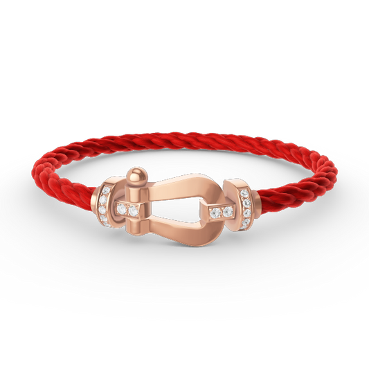 [Lumina]FORCE LARGE HORSESHOE HALF DIAMOND BRACELET Lumina GOLD
