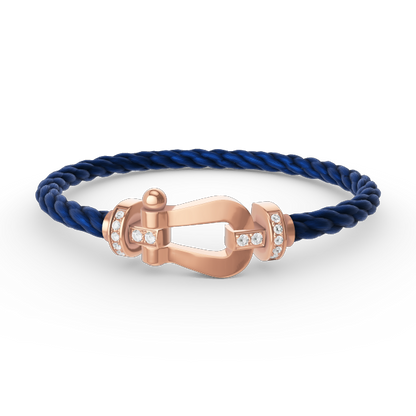 [Lumina]FORCE LARGE HORSESHOE HALF DIAMOND BRACELET Lumina GOLD