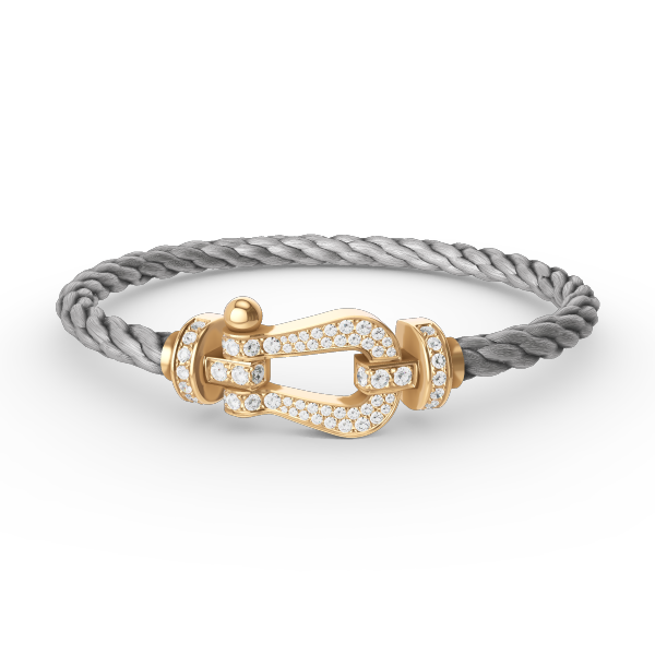 [Lumina]FORCE LARGE HORSESHOE FULL DIAMOND BRACELET GOLD