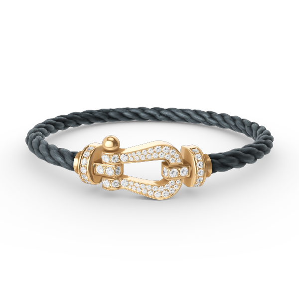 [Lumina]FORCE LARGE HORSESHOE FULL DIAMOND BRACELET GOLD