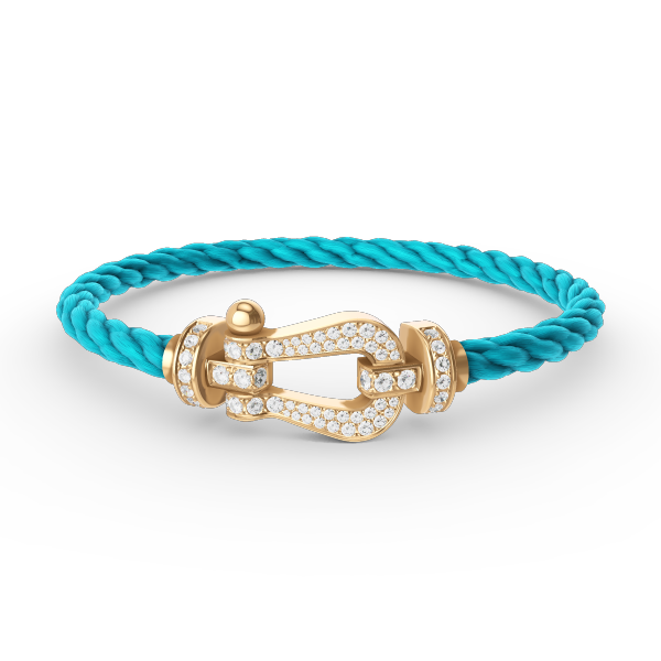 [Lumina]FORCE LARGE HORSESHOE FULL DIAMOND BRACELET GOLD