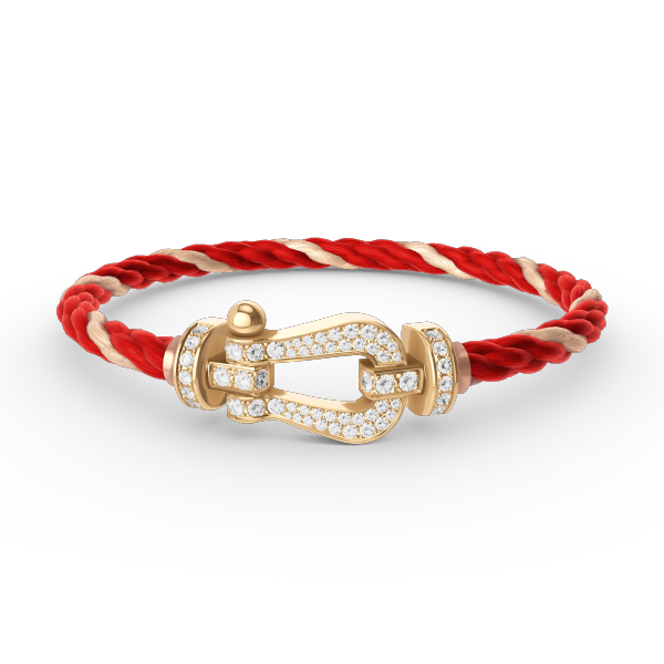 [Lumina]FORCE LARGE HORSESHOE FULL DIAMOND BRACELET GOLD