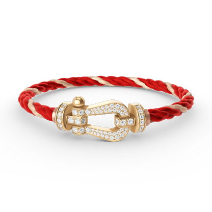 [Lumina]FORCE LARGE HORSESHOE FULL DIAMOND BRACELET GOLD