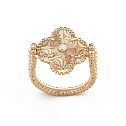 [Lumina]CLOVER RIVERSIBLE Lumina GOLD RING