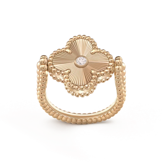 [Lumina]CLOVER RIVERSIBLE Lumina GOLD RING