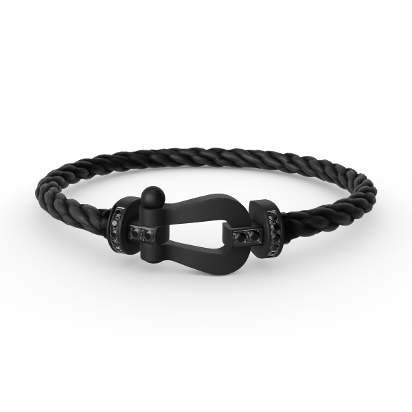 [Lumina]FORCE LARGE SERIES HORSESHOE BLACK SAMURAI BRACELET