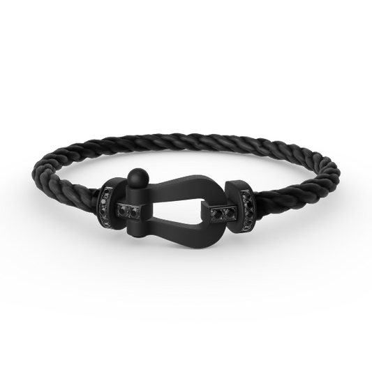[Lumina]FORCE LARGE SERIES HORSESHOE BLACK SAMURAI BRACELET
