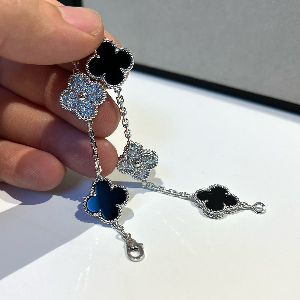 [Lumina] CLOVER 5 MOTIF ONYXS BRACELET COLLECTION