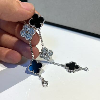 [Lumina] CLOVER 5 MOTIF ONYXS BRACELET COLLECTION
