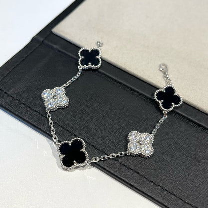 [Lumina] CLOVER 5 MOTIF ONYXS BRACELET COLLECTION