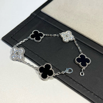 [Lumina] CLOVER 5 MOTIF ONYXS BRACELET COLLECTION