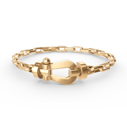 [Lumina]FORCE LARGE HORSESHOE CLASP  METAL BRACELET