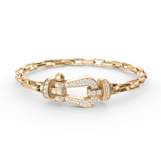 [Lumina]FORCE LARGE HORSESHOE CLASP  METAL BRACELET