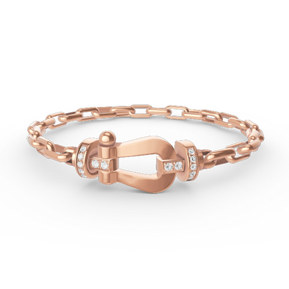 [Lumina]FORCE LARGE HORSESHOE CLASP  METAL BRACELET