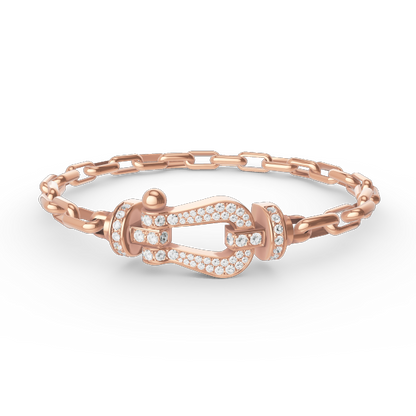 [Lumina]FORCE LARGE HORSESHOE CLASP  METAL BRACELET