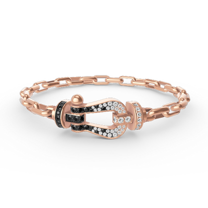 [Lumina]FORCE LARGE HORSESHOE CLASP  METAL BRACELET