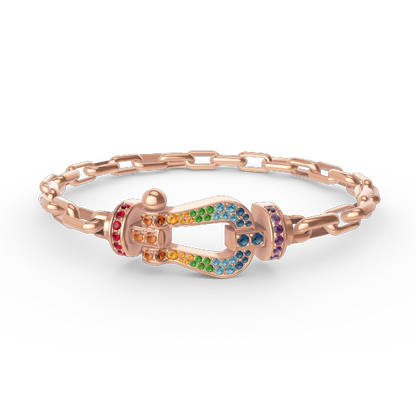 [Lumina]FORCE LARGE HORSESHOE CLASP  METAL BRACELET