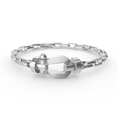 [Lumina]FORCE LARGE HORSESHOE CLASP  METAL BRACELET